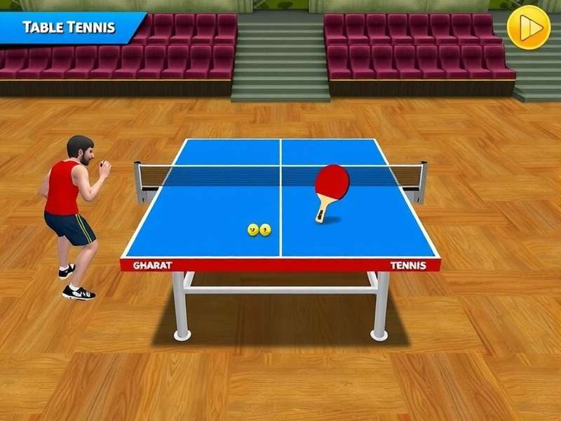 Bharat Gaurav Table Tennis Game Screenshot